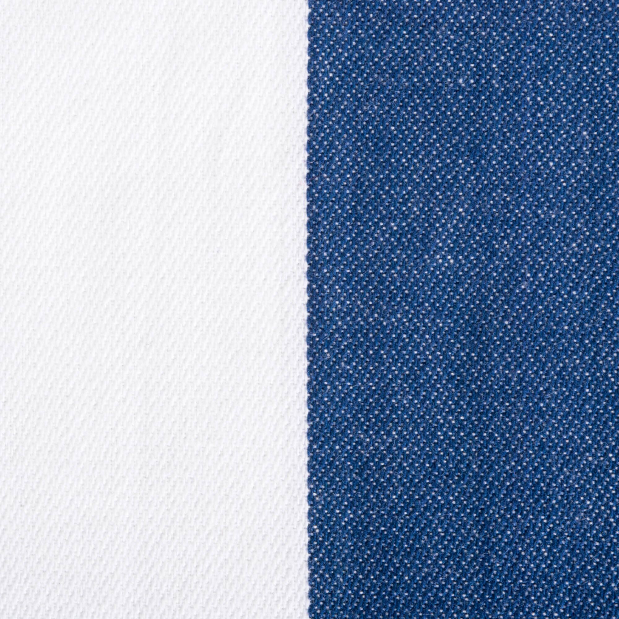 Navy/White Dobby Stripe Table Runner 18" x 72"